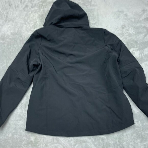 Gerry Mens Black Softshell Hooded Jacket XL Lightweight Outdoor Coat a0877 - Picture 6 of 7